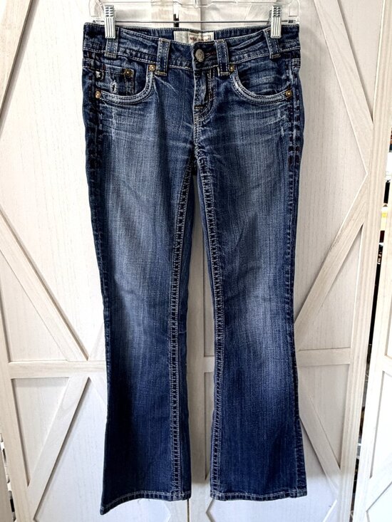 Mek Denim Denim - MEK Denim Cape Town Low Rise Bootcut Distressed Y2K Jeans Size 26